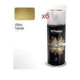 Polisan Akrilik Sprey Boya 6 Adet 400 Ml Altın Varak