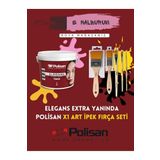 Polisan Elegans Extra Elegans Yıkanabilir Silinebilir 2.5L +X1 ART İPEK FIRÇA SETİ-Tüm Renkler!,Diğer Renkler İçin Mesaj Atabilirsiniz!'