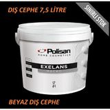 Polisan Exelans Macro Beyaz Dış Cephe Yüksek Kapatıcı Kir Yapmaz Preminum Boya 7,5 Lt