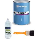 Polisan Primera Parlak Gök Mavisi Yağlı Boya 0.75L + Sentetik Tiner 250ML + No 2 Fırça