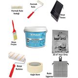 Polisan Primera Silikonlu Mat Iç Cephe Duvar Boyası Karteladaki Her Renk 9 Parça Boyacı Seti - 10 Kg / 7,5 Lt - Samimi
