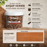 Polisan Wood&wood Anti Aging Ahşap Verniği Yarı Mat Su Bazlı Ahşap Boyası 2,5 Lt - CEVİZ - 2.5 LT