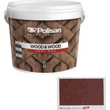 Polisan Wood&wood Anti Aging Ahşap Verniği Yarı Mat Su Bazlı Ahşap Boyası 2,5 Lt - GÜL AĞACI - 2.5 LT