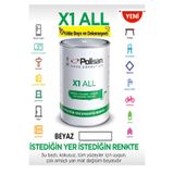 Polisan X1 ALL Her Yeri İstediğini Boya-Çizilmez-Yıkanabilir-Isıya Dayanıklı-Kokusuz-- Beyaz 0,75 L
