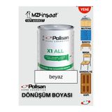 Polisan X1 ALL Her Yeri İstediğini Boya-Çizilmez-Yıkanabilir-Isıya Dayanıklı-Kokusuz-Beyaz -0,75Lt. -POLİSAN