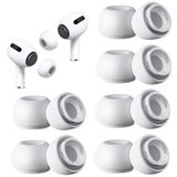 Polislime [6 Çifti] AirPods Pro & AirPods Pro 2. Nesil için Gürültü Azaltıcı Delikli, Silikon Kulaklık Ağrısı Yok, Kaymaz Yumuşak Kulak Uçları Uyumlu Airpods Pro/Pro 2 (Bedenler S/M/L)