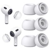 Polislime AirPods Pro & AirPods Pro 2. Nesil için 3 Çift Yedek Kulak Uçları, Gürültü Azaltma Delikli Silikon Kulak Ucu Ağrısı Yok, Kaymaz Yumuşak Kulak Uçları Airpods Pro/Pro 2 ile Uyumlu (Boyutlar