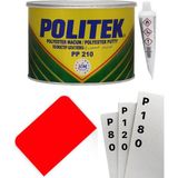 Politek Çelik Macun Seti; Çelik Macun 500GR+ZIMPARA+MACUN Çekme Aparatı