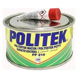 Politek Polyester Çelik Macun 500 gr Sarı Renkli Yüksek Dolgulu Kolay Uygulama Özellikli