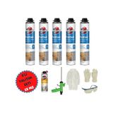 Poliüretan Termal Yalıtım Sprey Köpük 5adetx930gr Tabancalı