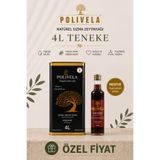 Polivela Natürel Sızma Zeytinyağı 4 L Teneke Erken Hasat Soğuk Sıkım + %100 Doğal Nar Ekşisi 500 ml Hediyeli
