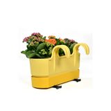 Poliwork 1 ADET IXORA ÇİFT ASKILI BALKON SAKSI SARI RENK 5,8 LT GENİŞLİK 39,5 CM YÜKSEKLİK 22 CM DERİNLİK 17
