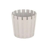 Poliwork Çit Desenli Mini Kaktüs Saksısı 0.1 Lt 65x60 mm - Mikro Dekoratif Saksı - Sütlü Kahve