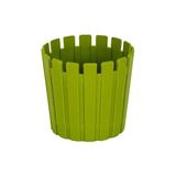 Poliwork Çit Kaktüs Saksı 0,42 Lt – 9.5x9.5 cm Dekoratif Mini Kaktüs ve Sukulent Saksısı - Yağ Yeşili
