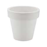 Poliwork Konik Saksı 10 Lt – 29,5 cm Büyük Boy Dekoratif Plastik Saksı - Beyaz