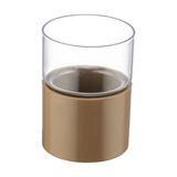 Poliwork Lantana Kaktüs Saksısı 1,2 Lt – 12x16 cm Modern Tasarım Sukulent Saksısı - Kahverengi