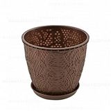Poliwork Manolya 24 cm Antrasit Saksı