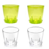 Poliwork Orkide Saksısı 1.6 Lt Tabaklı 4'lü