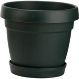 Poliwork Tabaklı Plastik Saksı 5,5 Lt – 24 cm Modern Çiçek ve Bitki Saksısı