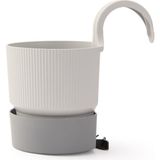 Poliwork Tekli Kolay Saksı - Gri - 2 Lt - 15x15 cm