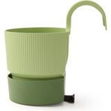 Poliwork Tekli Kolay Saksı - Yeşil - 2 Lt - 15x15 cm