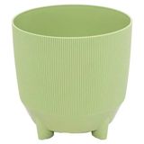 Poliwork Yuvarlak Ayaklı Sarı Saksı 5 Lt – 20 cm İskandinav Tarzı Ayaklı Modern Çiçek Saksısı - Mint Yeşil