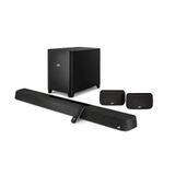 Polk Audio MagniFi Max AX SR 7.1.2 ev sineması Soundbar, kablosuz subwoofer, Dolby Atmos, DTS:X, HDMI eARC, Bluetooth, AirPlay 2, Google Chromecast, siyah