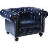 Polka Sofa Chester Ofis Berjer - Lacivert