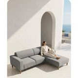 Polka Sofa Duru Köşe Koltuk Takımı - Antrasit - Gri