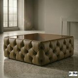 Polka Sofa Retro Deri Serisi Orta Sehpa - Hakİ Yeşil
