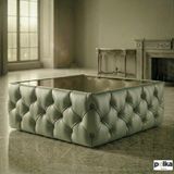 Polka Sofa Retro Deri Serisi Orta Sehpa - küf Yeşili