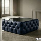 Polka Sofa Retro Deri Serisi Orta Sehpa - Lacivert