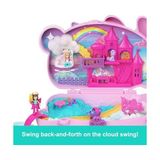 Polly 2'si 1 Arada Tavşancıklar Mini Oyun Seti, 2 Mikro Bebek ve Evcil Hayvanlar Dahil 12 Aksesuar ile Giyilebilen Çanta Şeklinde, Tavşan ve Tek Boynuzlu At Temalı, JFT88