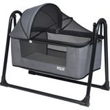 POLLY BABY Keten Fileli Silinebilir Portatif Sallanır Anne Yanı Füme Hamak Beşik