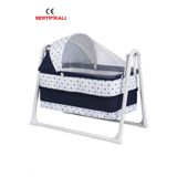 POLLY BABY Lüx Sepet Beşik Portatif Bebek Beşiği Sallanır Beşik
