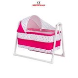 POLLY BABY Polly Lüks Portatif Sallanır Sepet Beşik Hamak Beşik Pembe