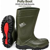 Polly Boot Arge Toptan Power 20345 S4 Çelik Burunlu Uzun Çizme Haki No:41