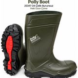 Polly Boot Arge Toptan Power 20347 O4 Çelik Burunsuz Uzun Çizme Haki No:43