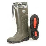 Polly Boot S4-Çelikli Bağcıklı Uzun Çizme
