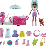 Polly Pocket Filamingo Motosiklet ve Tropik Aksesuarlar, Oyuncak