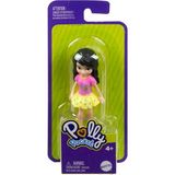 Polly Pocket HHX86 Siyah Saçlı Kalpli T-Shirt Arkadaşlar Figür