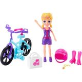Polly Pocket ve Bisikleti Oyun Seti GFP93 - Polly Pocket Bisikletle Alışverişte - GFP95