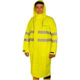 Polly Rain PR3000 Pu-Polyester Pardesü Yağmurluk (Fosforlu Sarı)