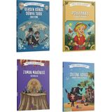 Pollyanna - Define Adası - Seksen Günde Dünya Turu - Zaman Makinesi / Dünya Çocuk Klasikleri 4 Kitap Set