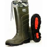 Pollyboot Kmf Boğazlı K.haki/Siyah Çizme No:41