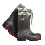 Pollyboot Kmf Boğazlı K.haki/Siyah Çizme No:42