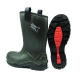 Pollyboot Power Rigger S5 Çelik Burun/Tabanlı İçi Yünlü Çizme, 38, POLLY.20345.S5.38, Siyah, Unisex Yetişkin