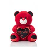 POLLYTOYS PELÜŞ OYUNCAKTA DÜNYA MARKASI Ayıcık Kalpli Parlak Seri 50cm - Yumuşak & Hediyelik