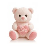 POLLYTOYS PELÜŞ OYUNCAKTA DÜNYA MARKASI Ayıcık Kalpli Peluş Oyuncak 55 cm - Sevimli & Yumuşak Hediyelik