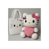POLLYTOYS PELÜŞ OYUNCAKTA DÜNYA MARKASI Hello Kitty Peluş Oyuncak 35cm + Peluş Çanta - Sevimli & Yumuşak